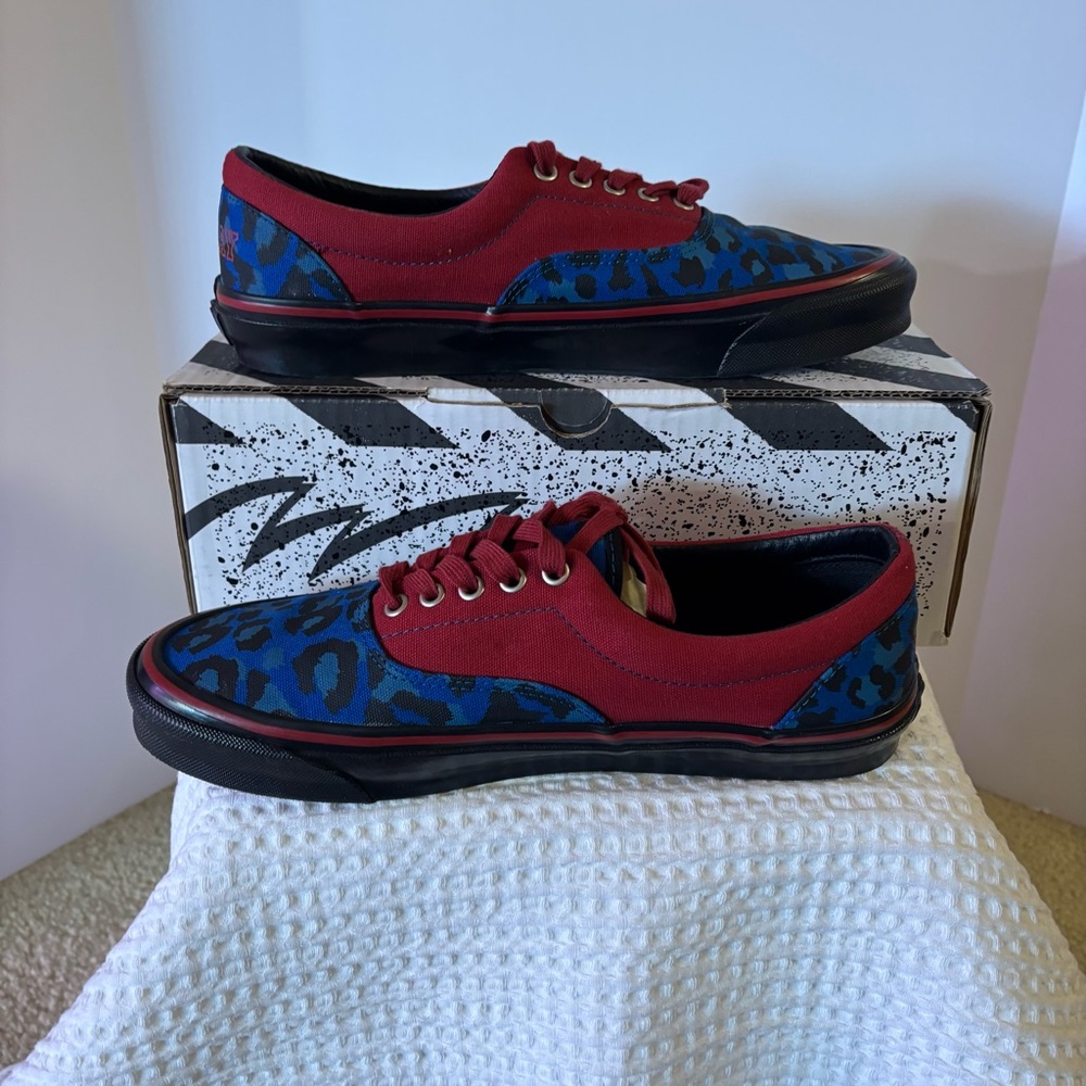 Vans Vault x Stray Rats OG Era LX Rio Red Snorkel Blue Mens 10.5 - Picture 3 of 8